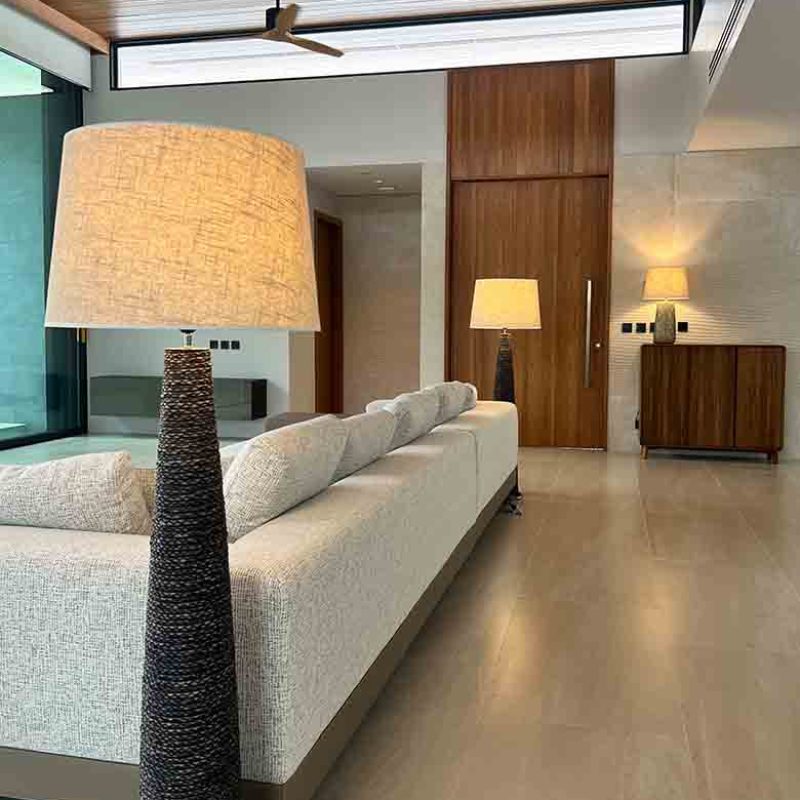 Outluke Interiors floor lamp at Botanica Foresta Phuket