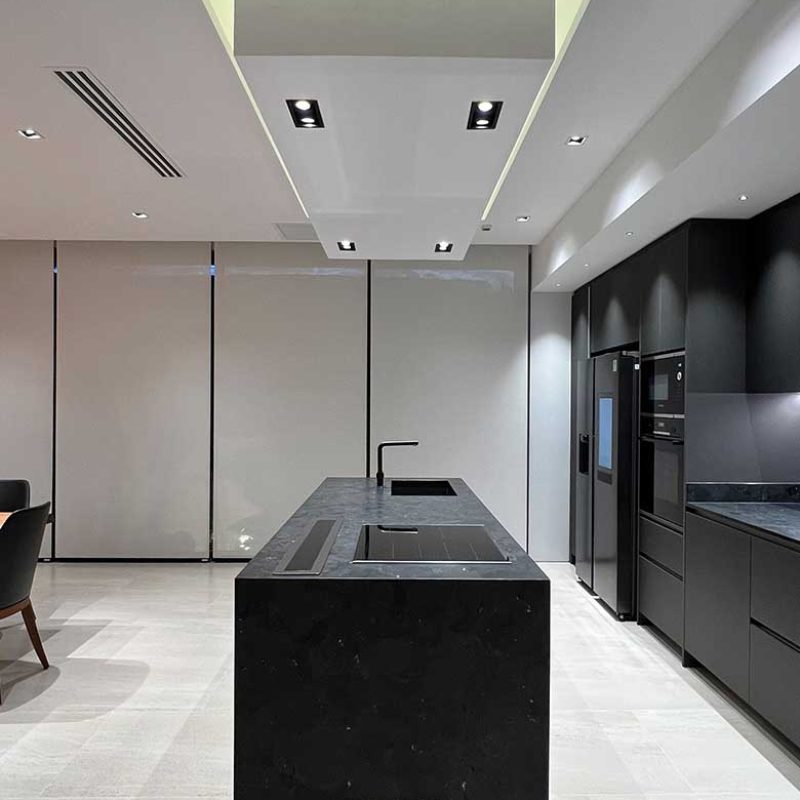 Kitchen Island Black Ice Antolini | Outluke Interiors Bangkok