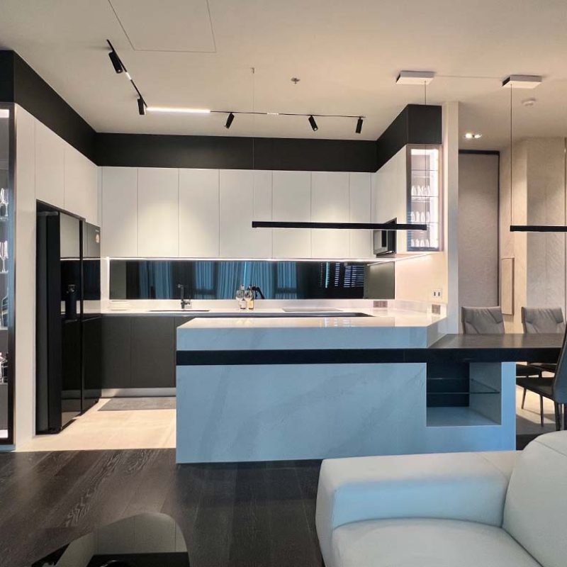 Kitchen at Forestia Bang Na Bangkok Silestone Calacatta Gold