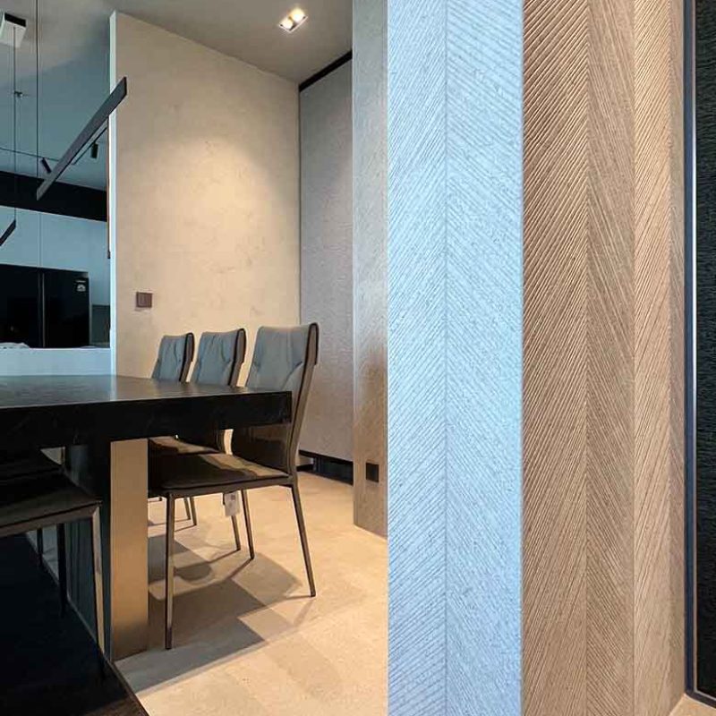 Porcelanosa Spiga Prada wall tiles in Bangkok