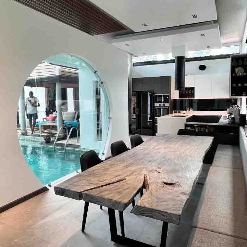 Solid wood table Rawai Phuket