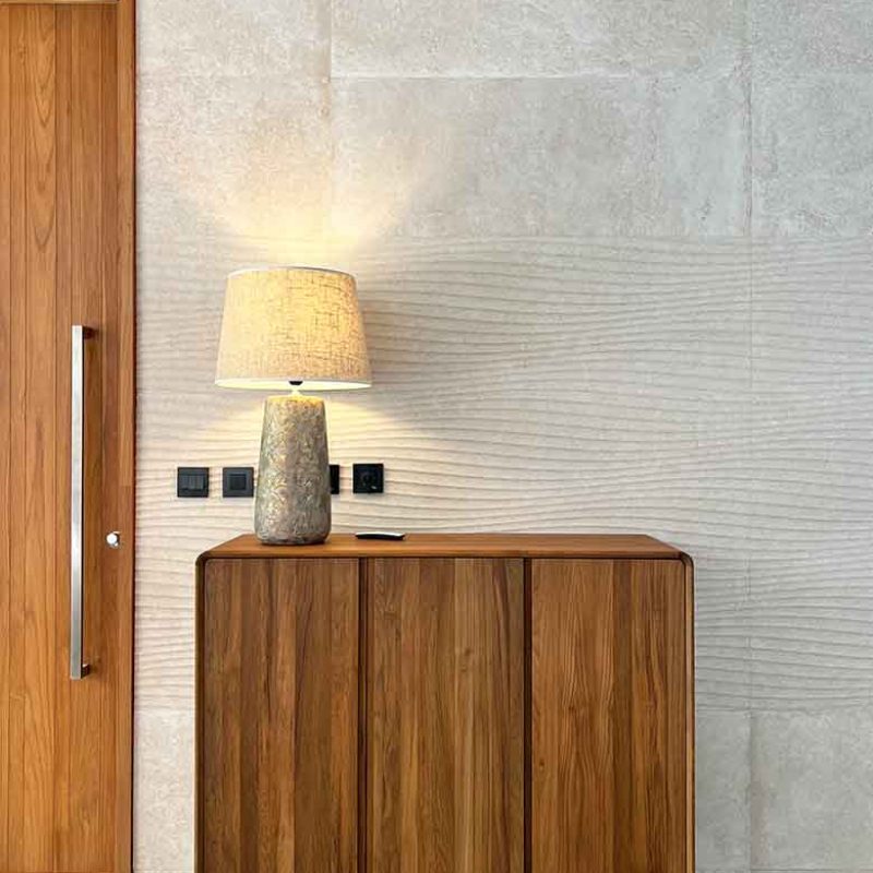 Teak wood cabinet Outluke Interiors at Botanica Foresta