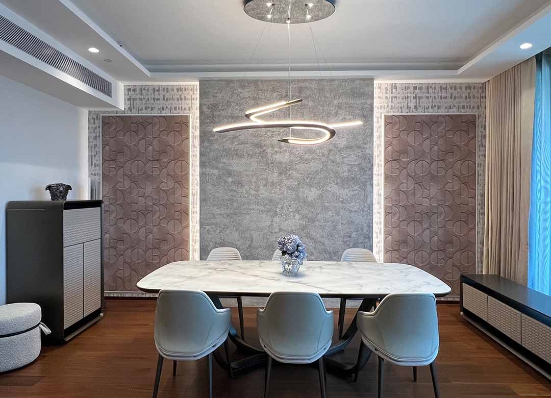 Dining room The Estelle | Inkiostro Bianco Lineadeko | Segno table from Reflex Angelo | Bangkok Interior design