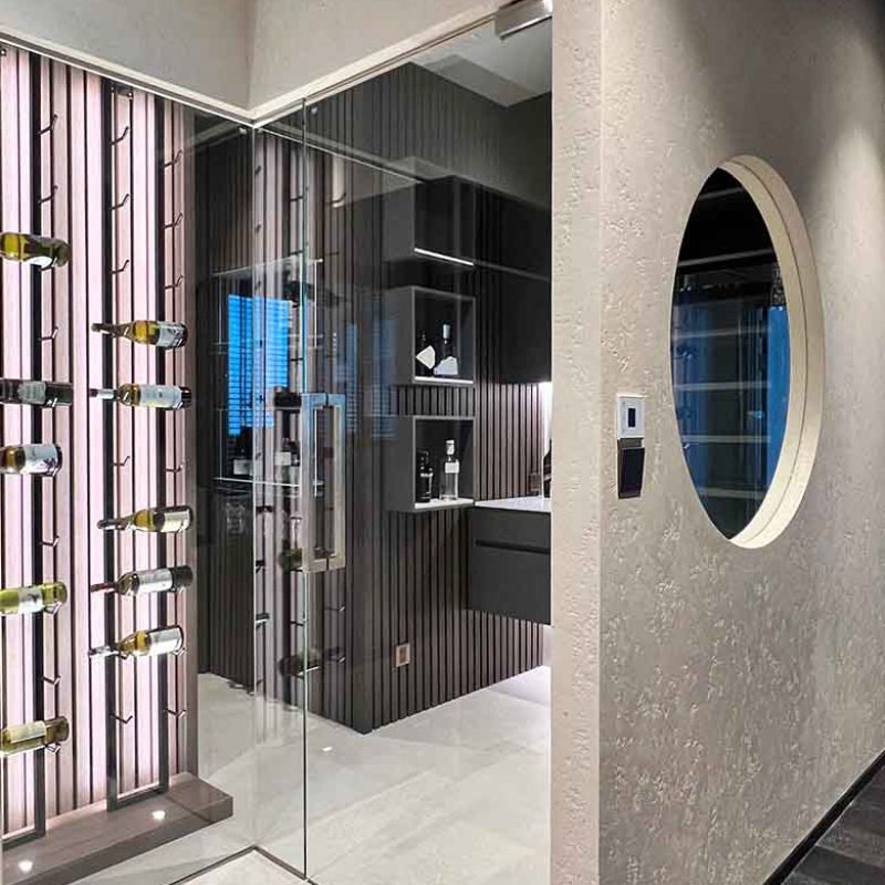 Wine room with Glass Door in Bangkok